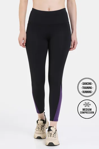 Buy Zelocity Quick Dry Gym Leggings - Jet Black